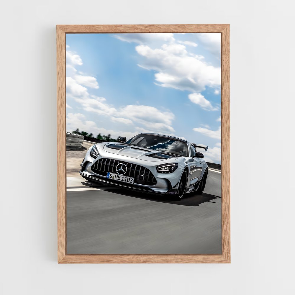Poster Circuit de Puissance – affiche Mercedes (vue 4)